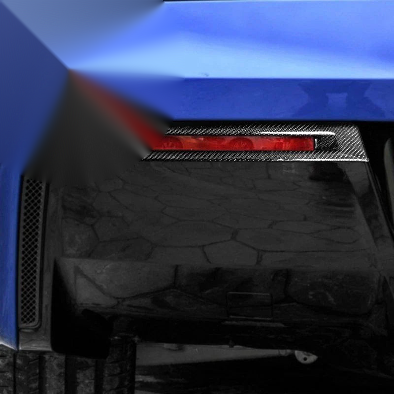 Corvette C7 2014-2019 Real Carbon Fiber Rear Fog Light Lamp Cover Trim