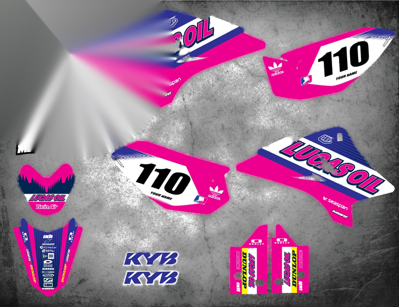 Yamaha TTR 50 Active Pink Style Graphics Kit (2006-2023)