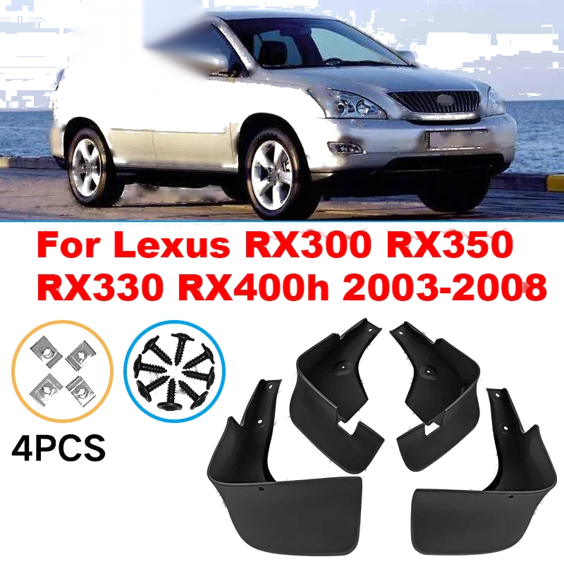 Lexus RX 4x Splash Guards Mud Flaps Fender (2003–2008)