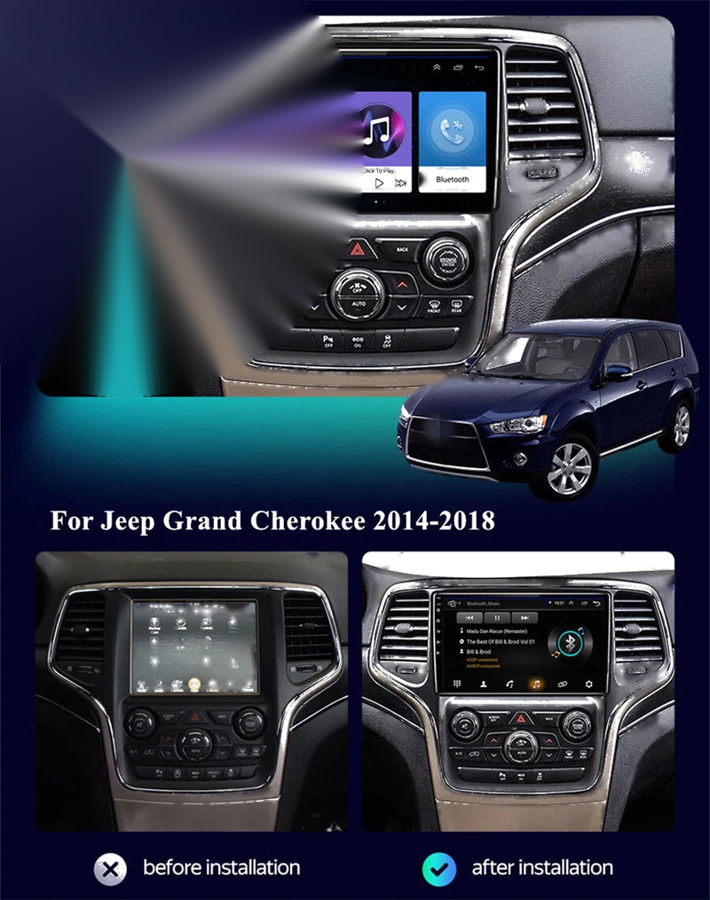 Jeep Grand Cherokee 9" Stereo Radio GPS Head Unit (2014-2018)