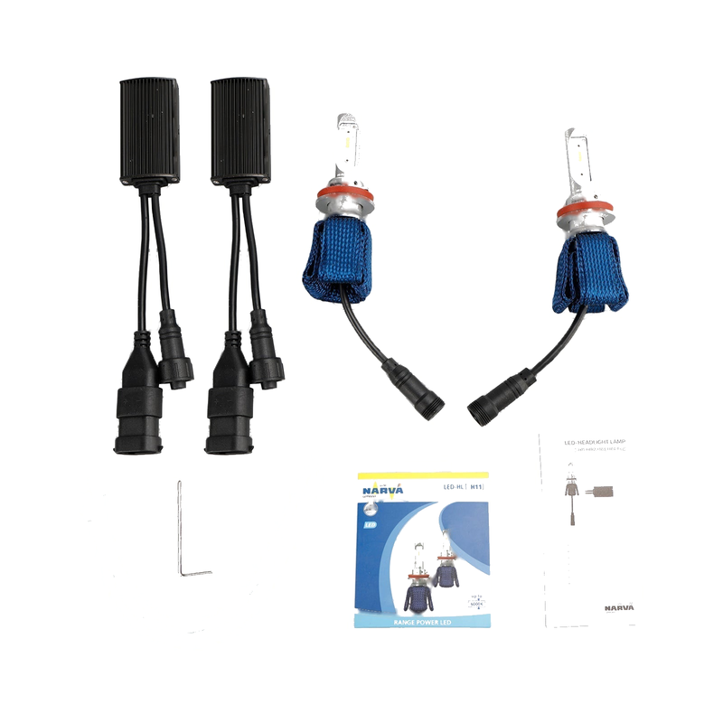 NARVA Range Power H11 LED Headlight Bulb 6000K (Waterproof)