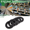 Oil Seal NBR Rubber 40x65x8mm High Pressure Black 5 Pcs
