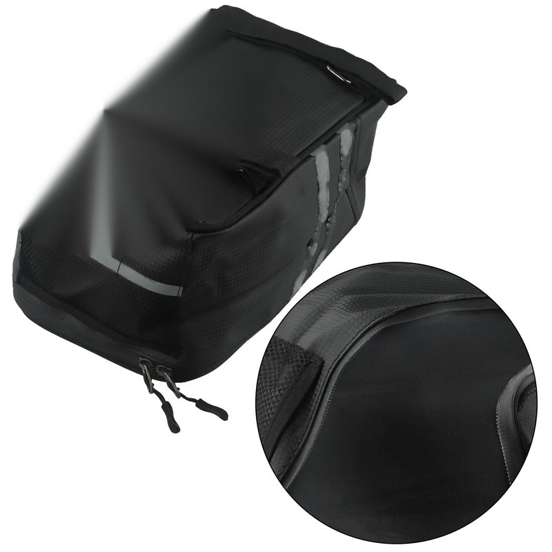 Motorcycle PU Leather Waterproof Large Capacity Storage Bag 8L Tail Bag