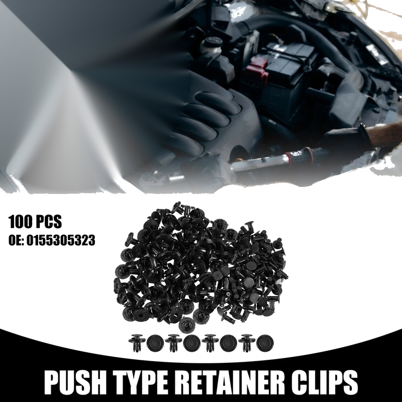 Nissan Frontier 100 Pcs Push Type Retainer Clips (2005-2019)