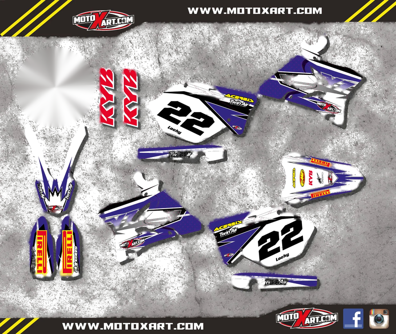 Yamaha YZ 125 250 Full Graphic Decals (2006-2014)