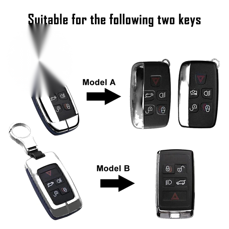 Land Rover Discovery, Range Rover, Jaguar Leather Key Fob Shell Case Cover
