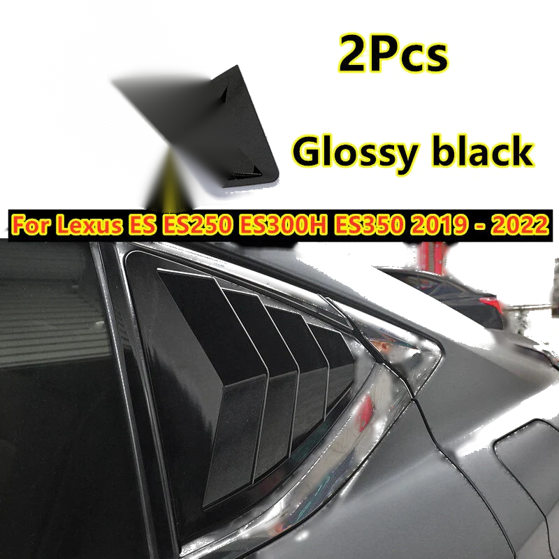 Lexus ES Glossy Black Side Window Louver Trim Cover (2019–2022)