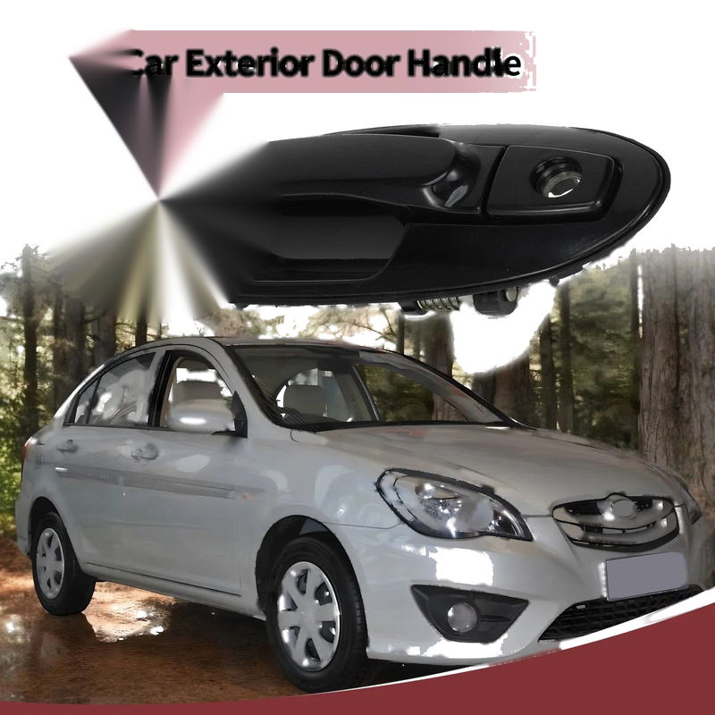 Hyundai Sonata Front Right Black ABS Exterior Door Handle (2011-2014)