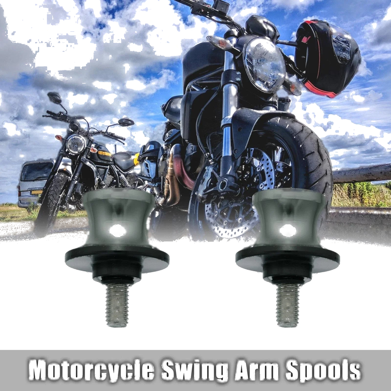 Make Model 2 x 8mm Motorcycle Swing Arm Spool Rear Stand