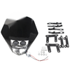 Universal Dirt Pit Bike Black 6W LED Headlight Lamp