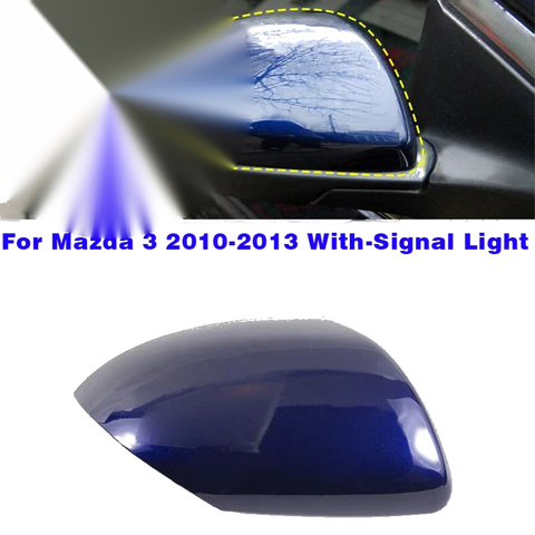 Mazda 3 Blue Right Passenger Side Mirror Cover Cap (2010–2013)