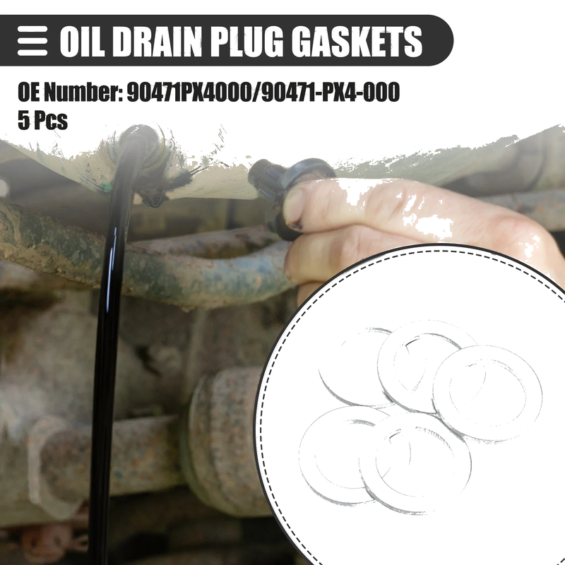 Honda Element 5 Pcs Oil Drain Plug Gaskets (2003-2011)
