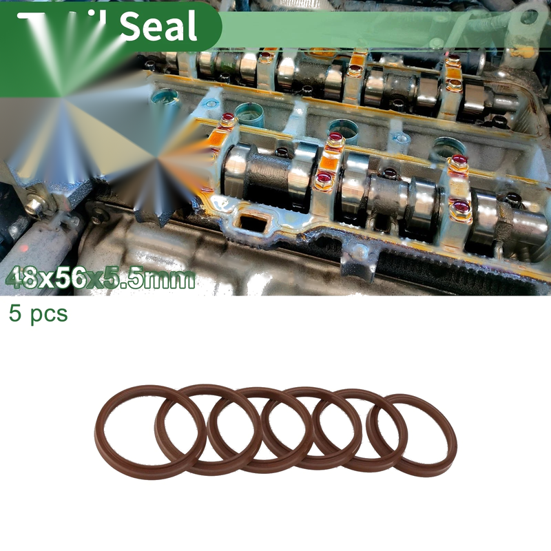Oil Seal / 48x56x5.5mm / Seal Ring Rotary Shaft Seal 5 Pcs