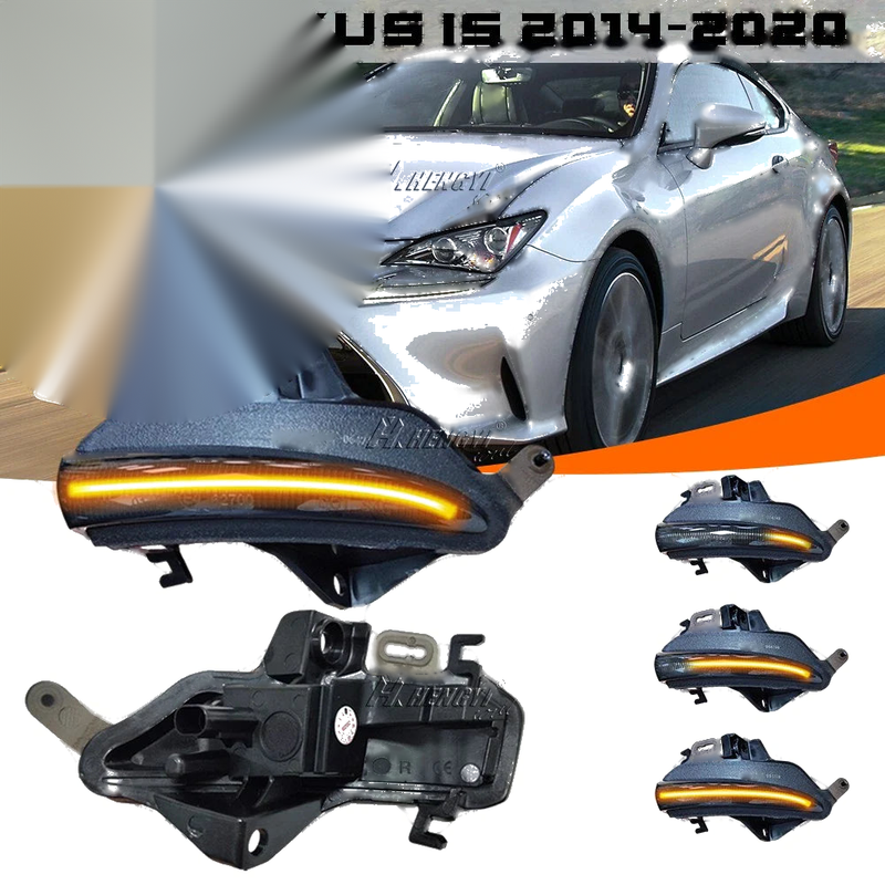 Lexus IS250 / IS300 / IS350 LED Dynamic Side Mirror Smoked (2013–2020)