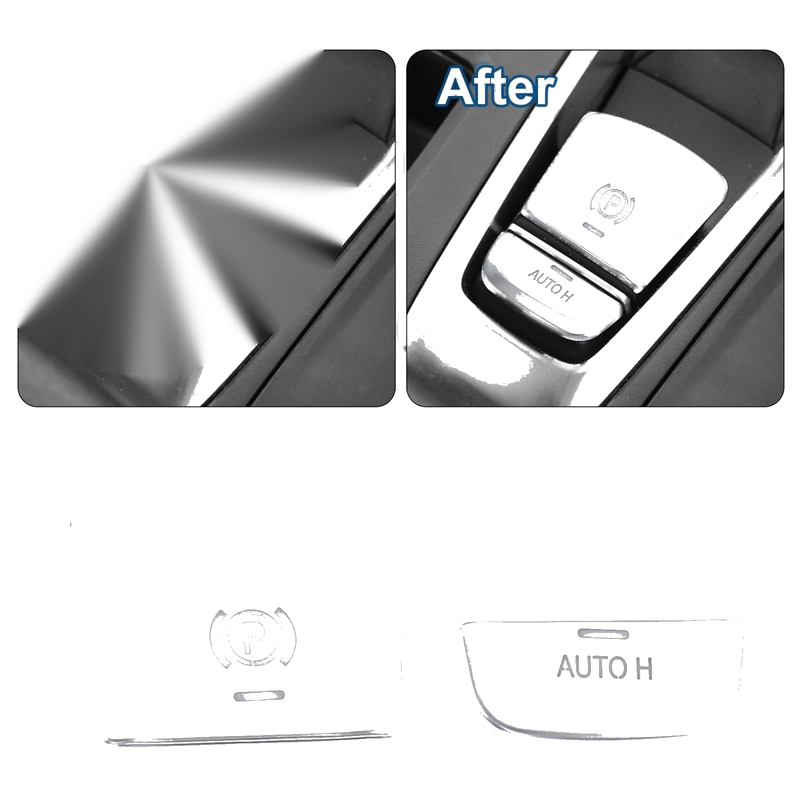 BMW 5 Series, 7 Series Parking Brake Switch P Button Covers (2001-2010)