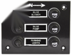 Boats 12 / 24 Volt 3 Gang Fused Marine Switch Panel with Splash Proof Boots