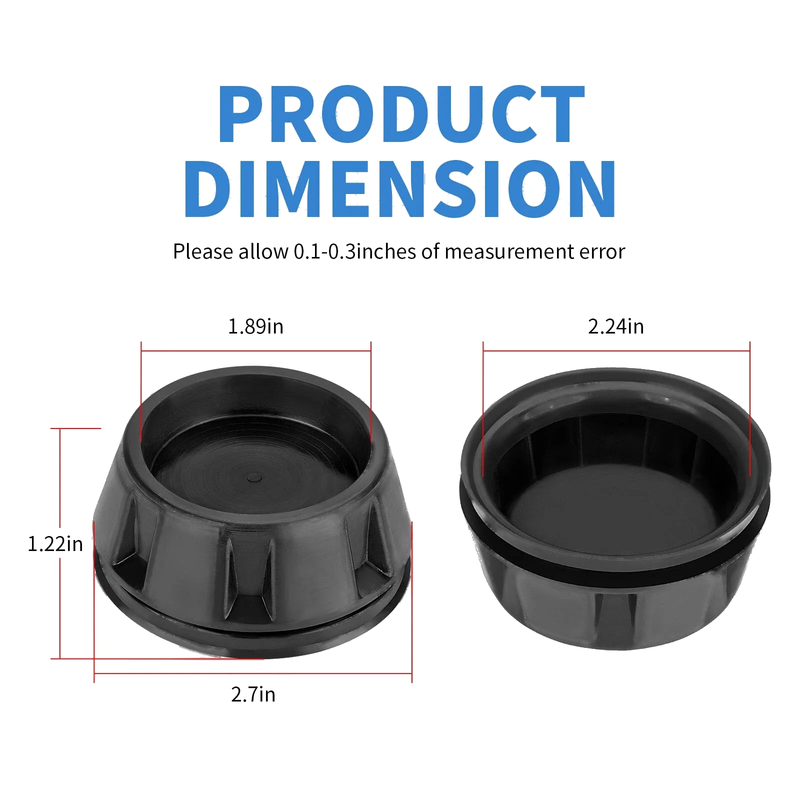 Honda Pioneer 700 / 700-4 / 1000 / 1000-5 Set of 4 Wheel Center Caps