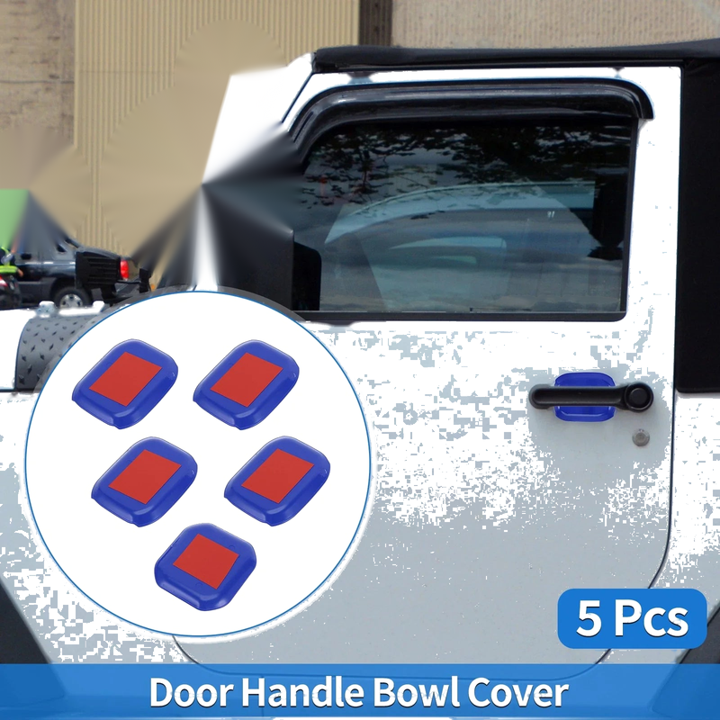 Jeep Wrangler JL (2018-2022) - ABS Deep Blue 5 Pcs Door Bowl Cover Trim