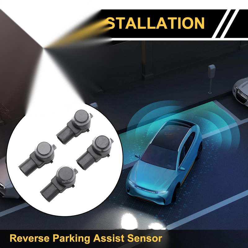 Ram 1500 2500 3500 4 Pcs Bumper Reverse Backup Parking Sensors (2013-2023)