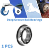 Deep Groove Ball Bearings 25x47x12mm 1 Pc Silver Tone