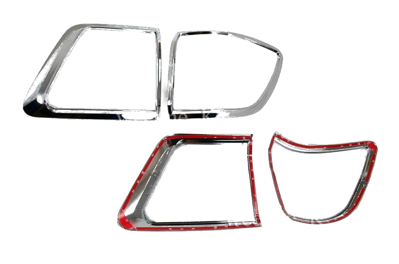 Toyota Fortuner Chrome Tail Light Covers (2009-2011)