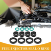 Honda (1992-1995) NBR Rubber Black Fuel Injector Seal O Ring 4 x Sets
