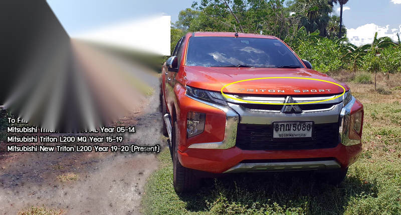 Mitsubishi Triton L200 3D Logo Emblem Badge (2006-2023)
