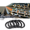 Oil Seal Rotary Shaft Seal Nitrile Rubber 82x105x13mm Black 5 Pcs