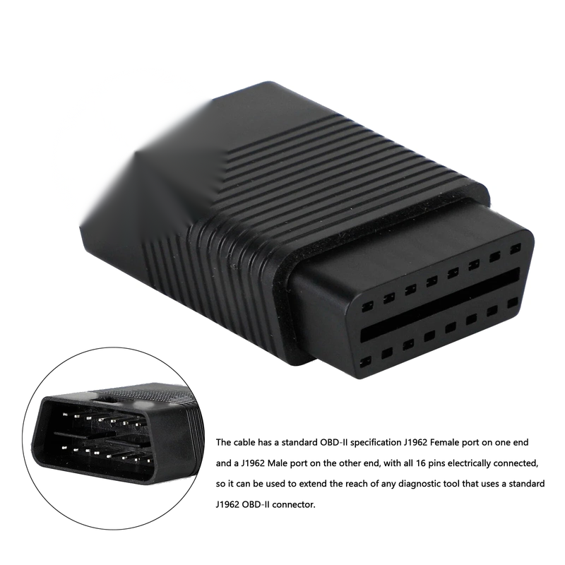 Partner 16 Pin Male to Female OBD2 Diagnostic Adapter