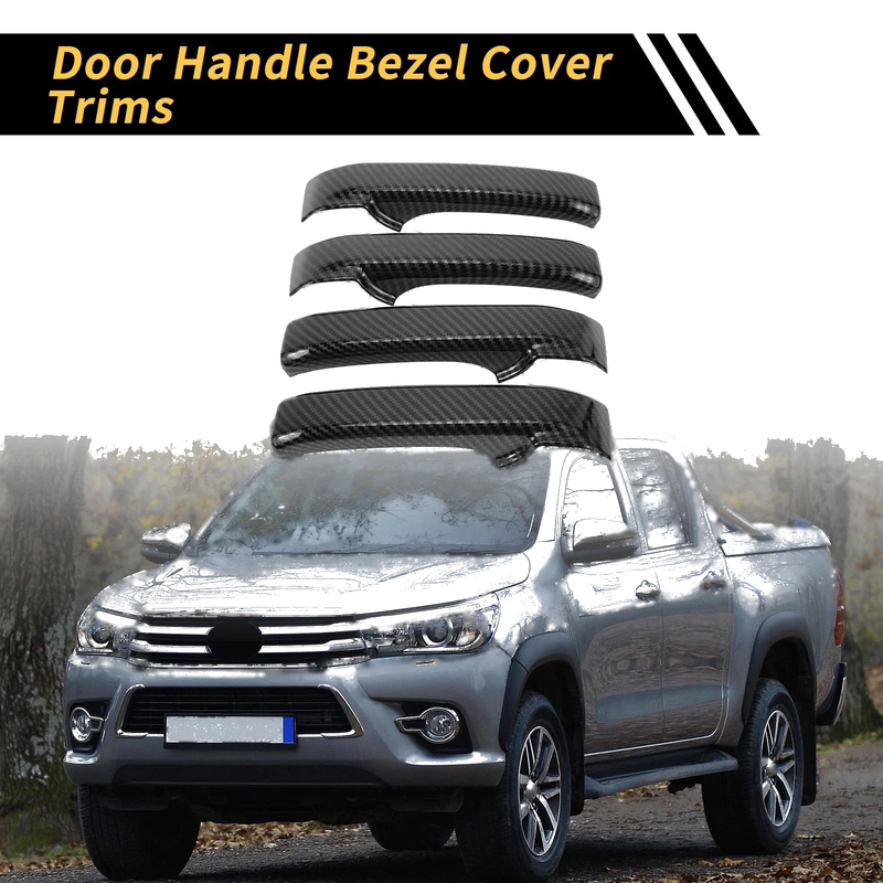Toyota Tundra Carbon Fiber Door Handle Bezel Cover (2014-2021)