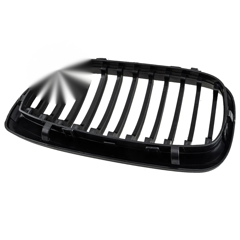 BMW 3 Series E46 Matte Black Front Kidney Grille (2003-2006)