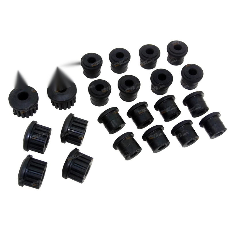 Sierra SJ410 SJ413 LJ50 LJ80 Front & Rear Rubber Leaf Spring Bush Kit