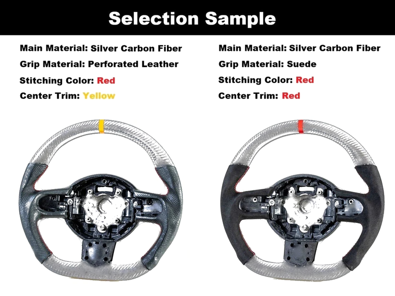 Ford Bronco Sport Silver Carbon Fiber Steering Wheel (2021-2024)