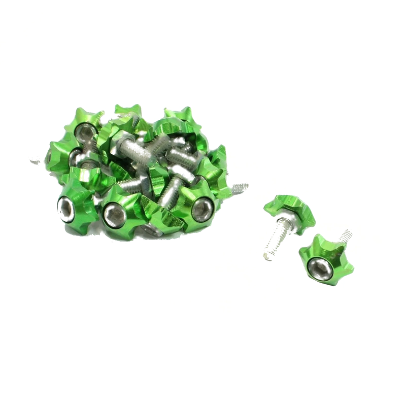 Vehicle Car Screw Bolts 20 Pcs Star Shape License Plate Decorative