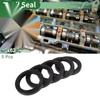 Oil Seal NBR Rubber 45x62x8mm High Pressure Black 5 Pcs