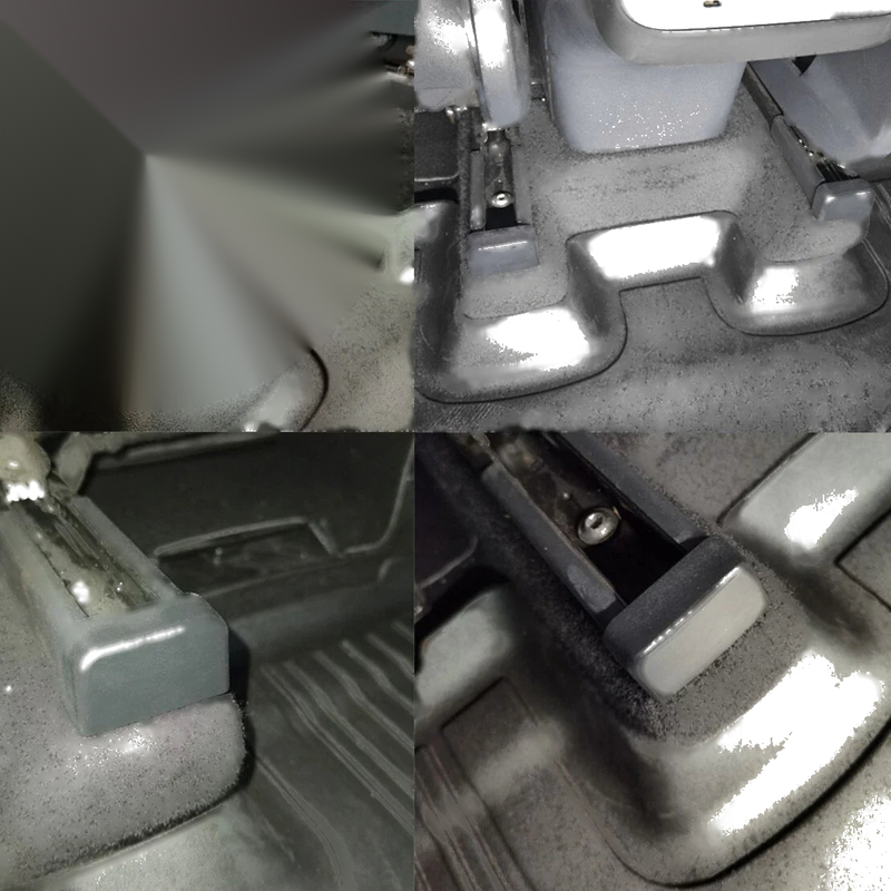Tesla Model Y 4 x Rear Seat Slide Rail Anti-Kick Plug Rubber Caps (2020)