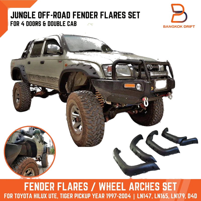 Toyota Hilux Ute MK4 / 5 1997-2005 Jungle Fender Flares (97-05)