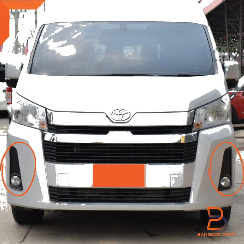 Toyota Hiace Commuter 2020-2023 H300 Black Cover Fog Lamp Spot Light