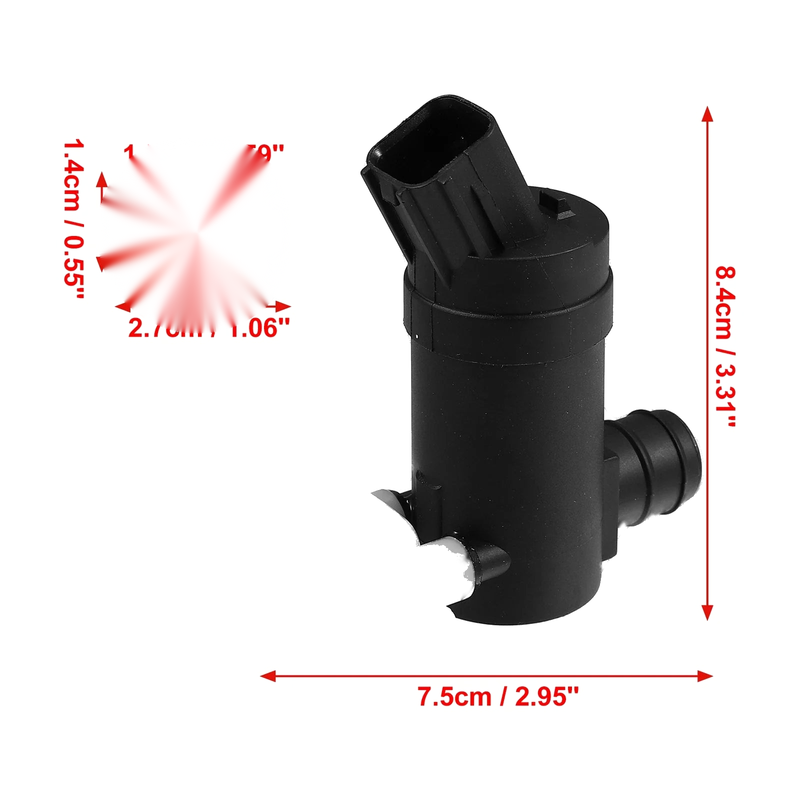 Kia Sedona Windshield Washer Pump with Grommet (2015-2021)