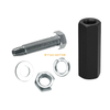 ATV UTV Dirt Bike 1/4 Black Quick Release Flag Pole Holder Mount