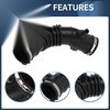 Toyota Solara (2004-2008) - Black, 1 Pc Intake Hose Tube w/ Clamps