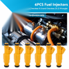 Jeep Cherokee Grand Cherokee Wrangler 6PCS Fuel Injector (1997-2006)