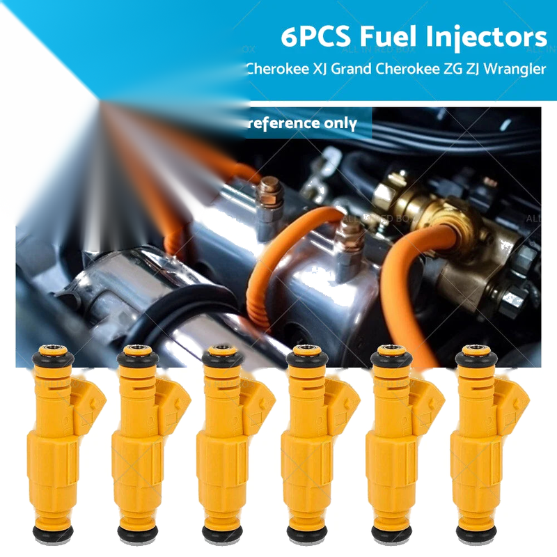Jeep Cherokee Grand Cherokee Wrangler 6PCS Fuel Injector (1997-2006)