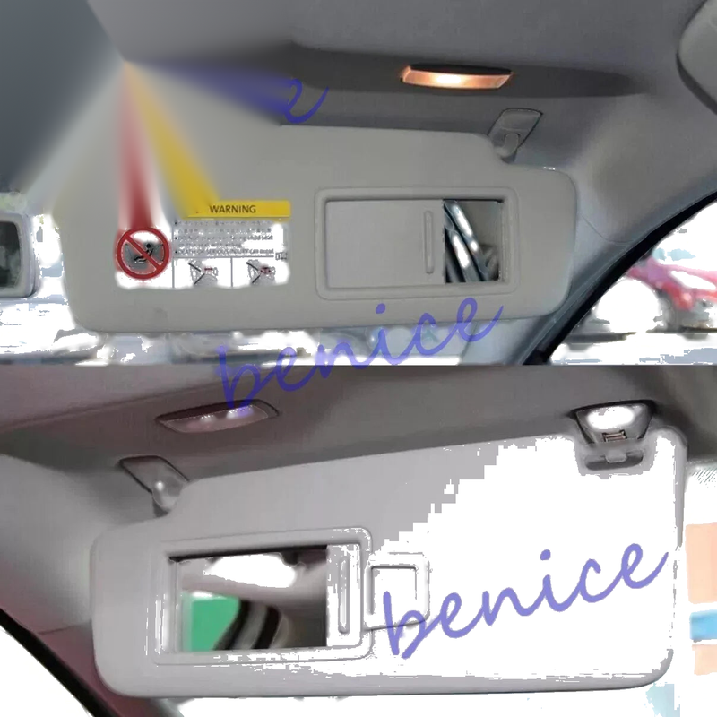 Jetta Golf MK7 T-Cross Passat B8 Pair Front Sun Visor Panel Makeup Mirror