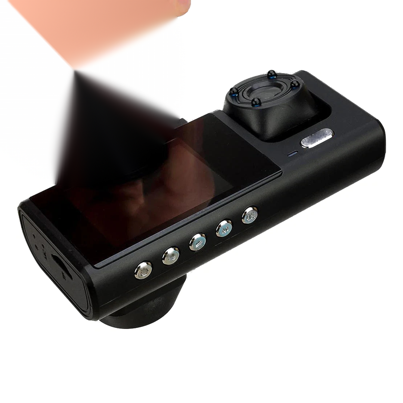 Front Rear Inside Camera 3 Lens 1080P Car DVR Dash Cam Video Recorder