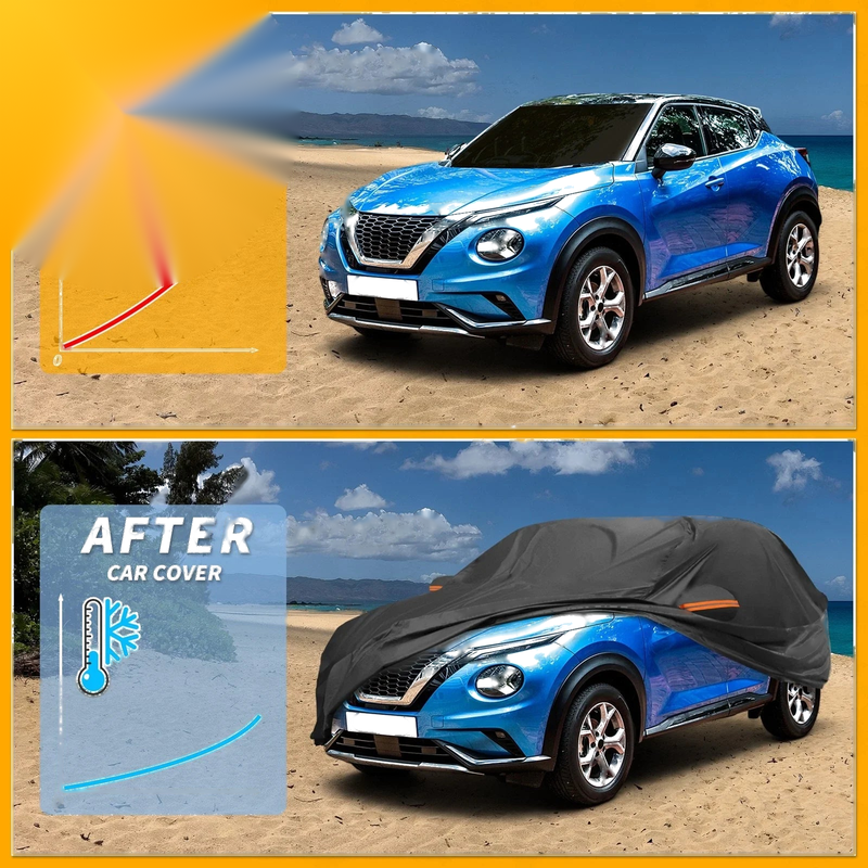 Nissan Juke 2011-2013 Black Aluminum Film Waterproof Car Cover