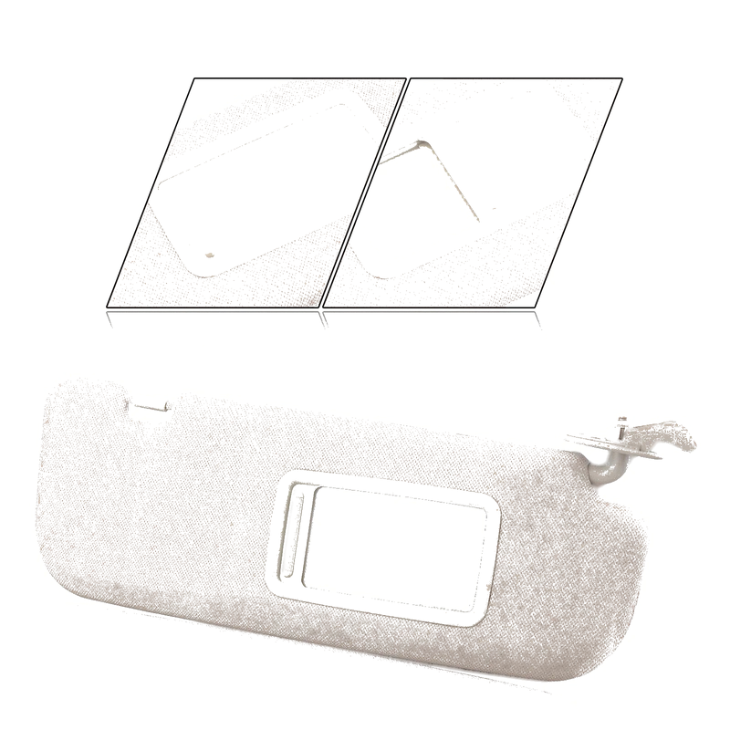 Hyundai Elantra 2011-2015 (2011-2015) Beige Right Side Sun Visor