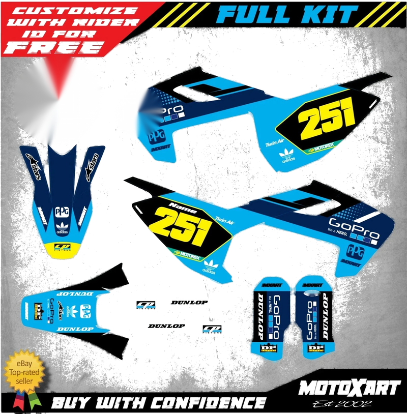 Husqvarna FC 350 Custom Graphic Kit BOOST Style (2016-2018)