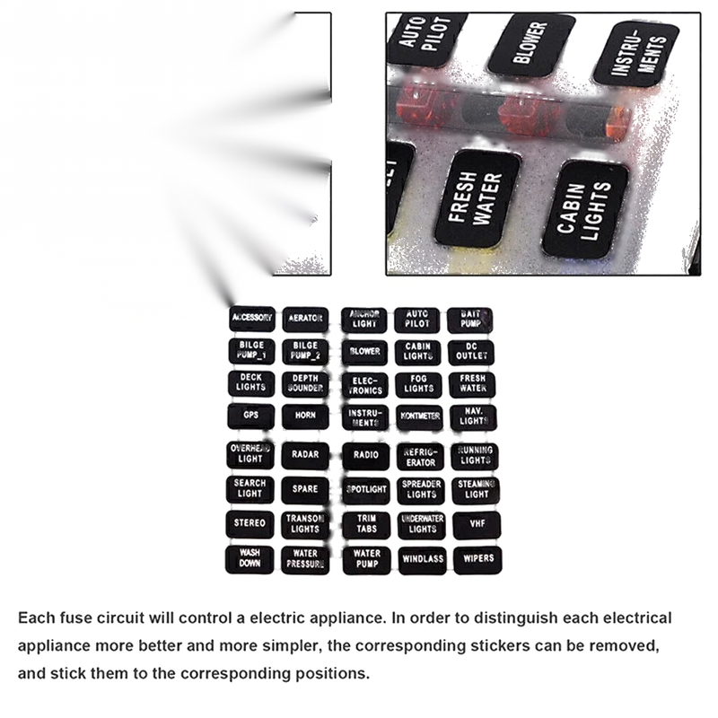 Car 8 Way LED Fuse Box Block Holder Universal Waterproof (No Year Specified)