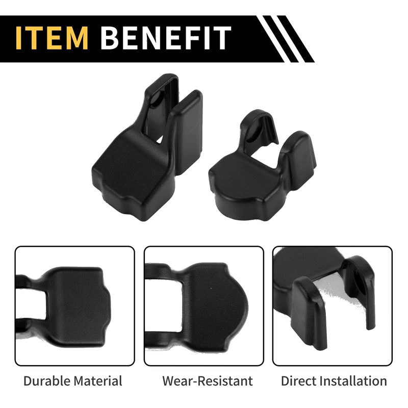 Jeep Wrangler JL JLU (2018-2024) Black Door Limiting Cover Trim